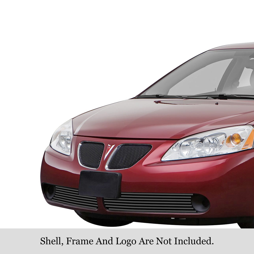 Stainless Steel Lower Bumper Black Stainless Steel Billet Grille 2005-2009 Pontiac G6 Not For GXP Model GR16FEA31J