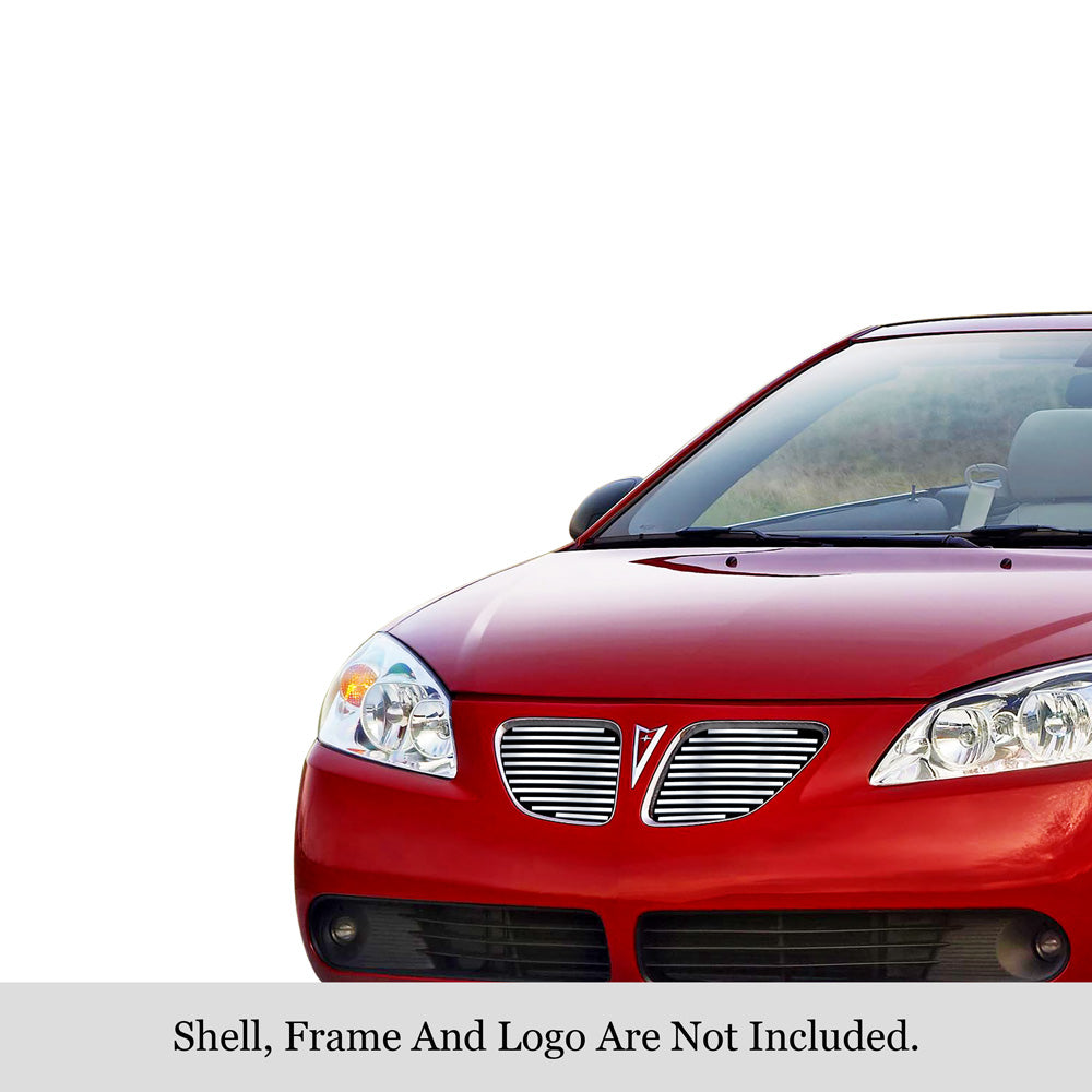 Stainless Steel Main Upper Stainless Steel Billet Grille 2005-2009 Pontiac G6 Not For GXP Model GR16HEA58S