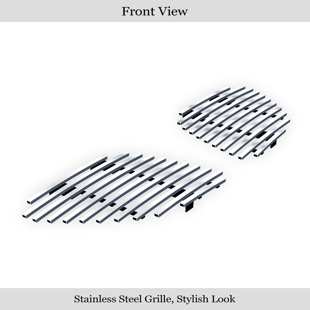 Stainless Steel Main Upper Stainless Steel Billet Grille 2005-2009 Pontiac G6 Not For GXP Model GR16HEA58S