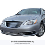 Stainless Steel Lower Bumper Stainless Steel Billet Grille 2011-2014 Chrysler 200 GR18FFH73S