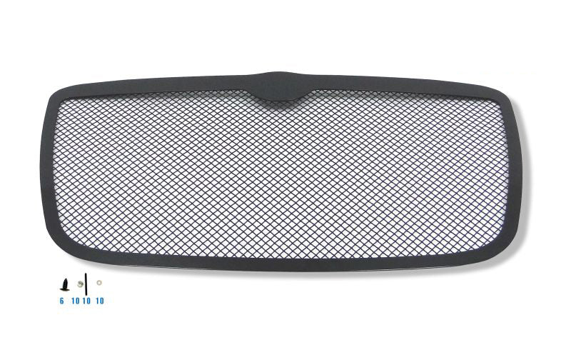 Stainless Steel Main Upper Black Wire Mesh Grille 2005-2010 Chrysler 300 /2005-2010 Chrysler 300C GR18GEC00H