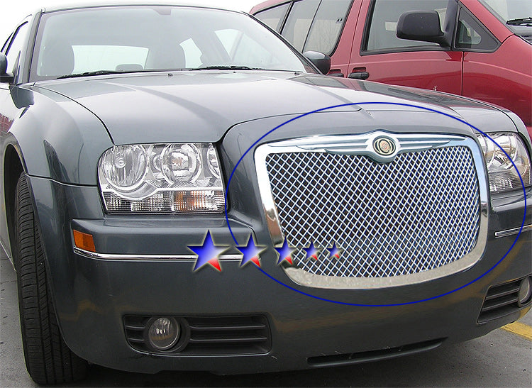 Stainless Steel Main Upper Mesh Grille 2005-2010 Chrysler 300 /2005-2010 Chrysler 300C GR18GEC00U