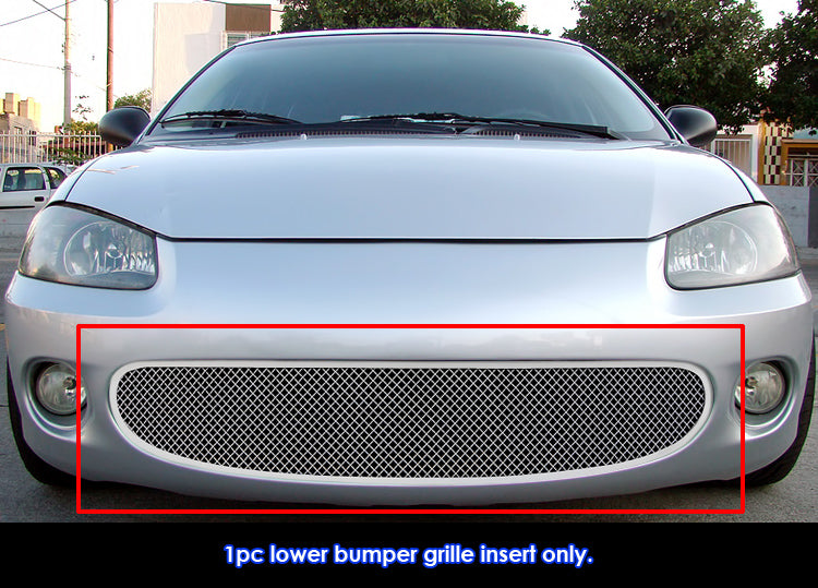 Stainless Steel Main Upper Mesh Grille 2001-2003 Chrysler Sebring Sedan Only GR18GEC10T