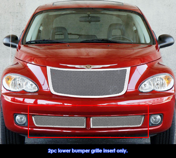 Stainless Steel Lower Bumper Mesh Grille 2006-2010 Chrysler PT Cruiser GR18GFI05T