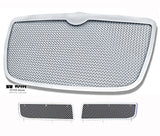 Stainless Steel Main Upper + Lower Bumper Mesh Grille 2005-2010 Chrysler 300 (Fog Lights Full Covered) GR18GGF77T