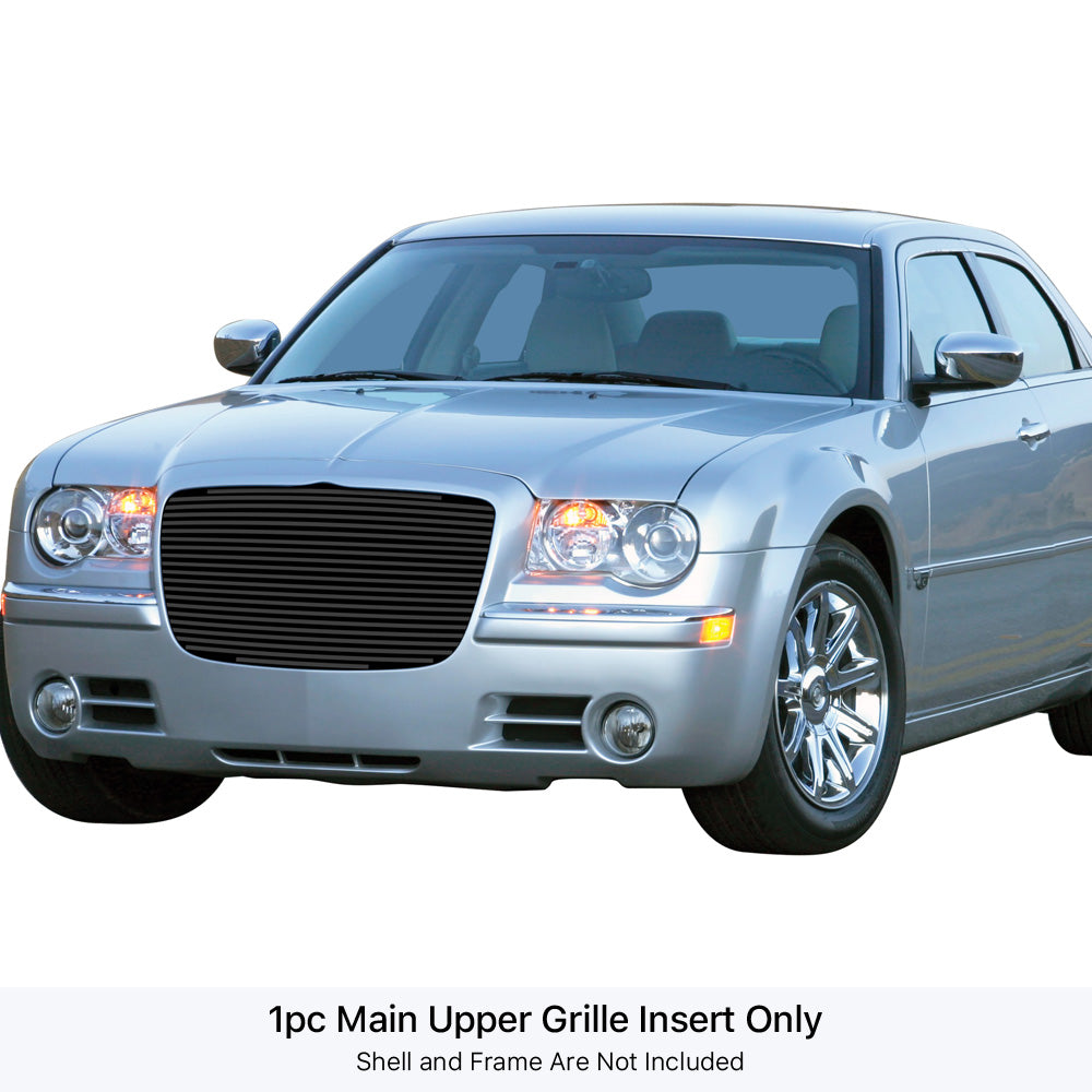 Stainless Steel Main Upper Black Stainless Steel Billet Grille 2005-2010 Chrysler 300 /2005-2010 Chrysler 300C GR18HEC00J