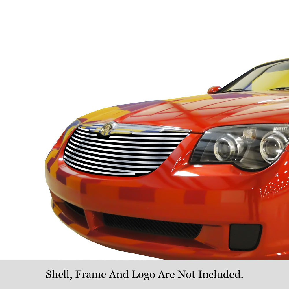 Stainless Steel Main Upper Stainless Steel Billet Grille 2004-2008 Chrysler Crossfire GR18HFE25C