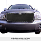 Stainless Steel Main Upper Rivet Grille 2007-2009 Chrysler Aspen GR18LFE27H