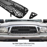 Stainless Steel Main Upper Sheet Grille 2001-2004 Toyota Tacoma 1 PC Cover 3 Holes GR20DED65M