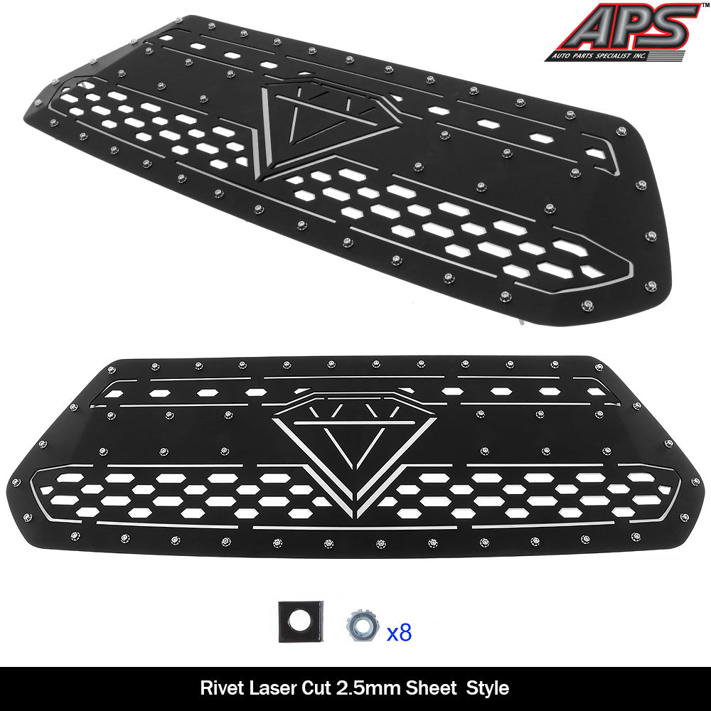 Stainless Steel Main Upper Sheet Grille 2016-2017 Toyota Tacoma Not Fit With Front Sensor GR20DFC58D