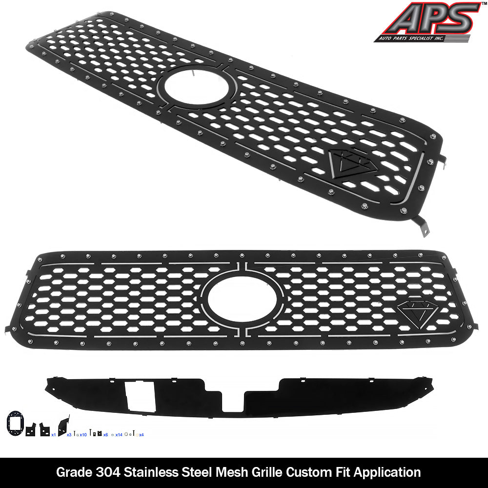 Stainless Steel Main Upper Sheet Grille 2018-2019 Toyota Tundra with front sensor TSS GR20DFJ30D