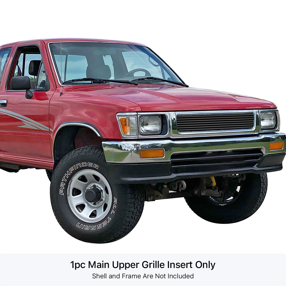 Stainless Steel Main Upper Black Stainless Steel Billet Grille 1992-1995 Toyota Pickup 4WD GR20FEA43J