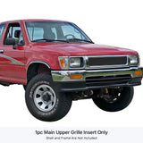 Stainless Steel Main Upper Black Stainless Steel Billet Grille 1992-1995 Toyota Pickup 4WD GR20FEA43J