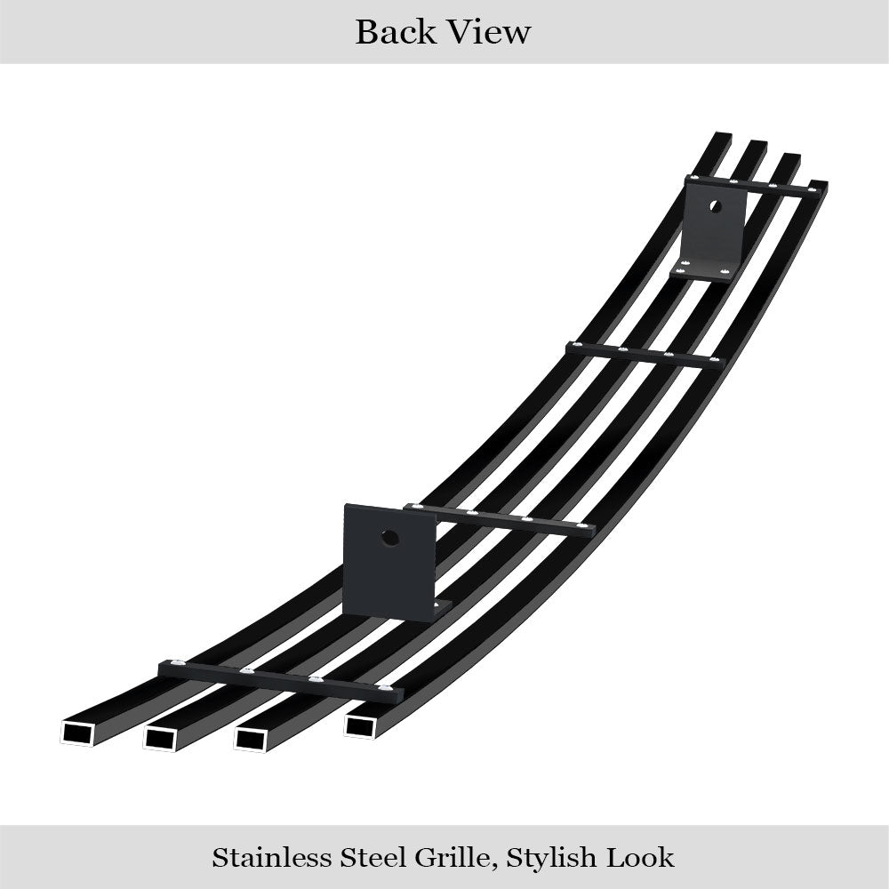 Stainless Steel Lower Bumper Black Stainless Steel Billet Grille 2001-2004 Toyota Tacoma Prerunner 4WD GR20FED82J