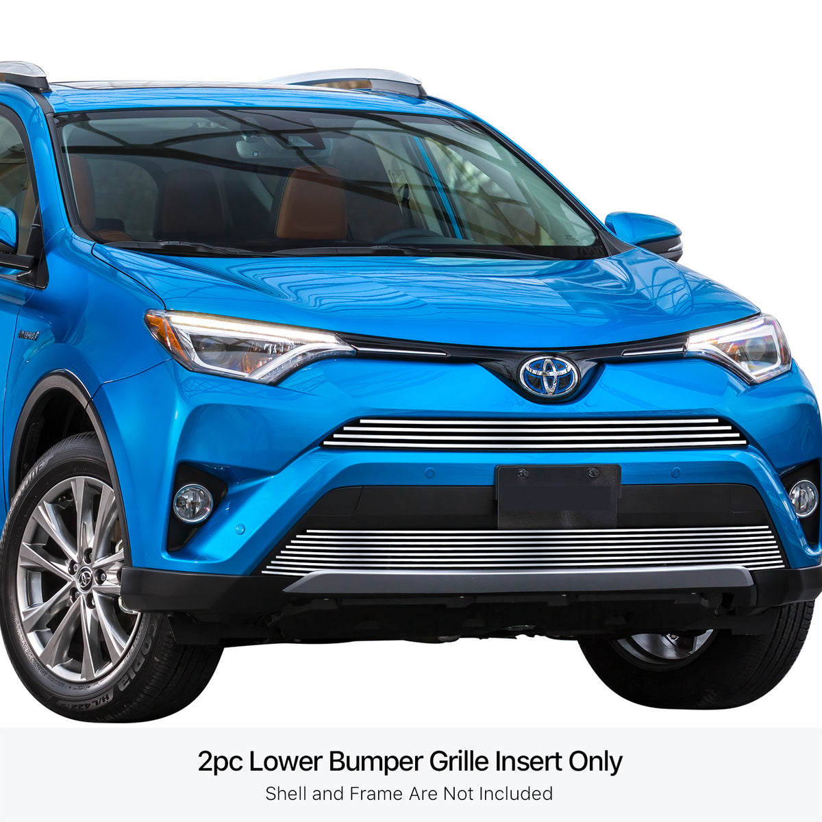 Stainless Steel Lower Bumper Stainless Steel Billet Grille 2016-2018 Toyota RAV4 Without Camera (Not for SE) GR20FEE84S