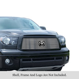 Stainless Steel Main Upper Stainless Steel Billet Grille 2010-2013 Toyota Tundra 1 PC With Logo Show GR20FFG18S