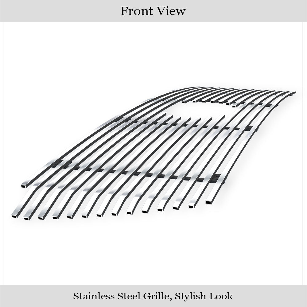 Stainless Steel Main Upper Stainless Steel Billet Grille 2010-2013 Toyota Tundra 1 PC With Logo Show GR20FFG18S