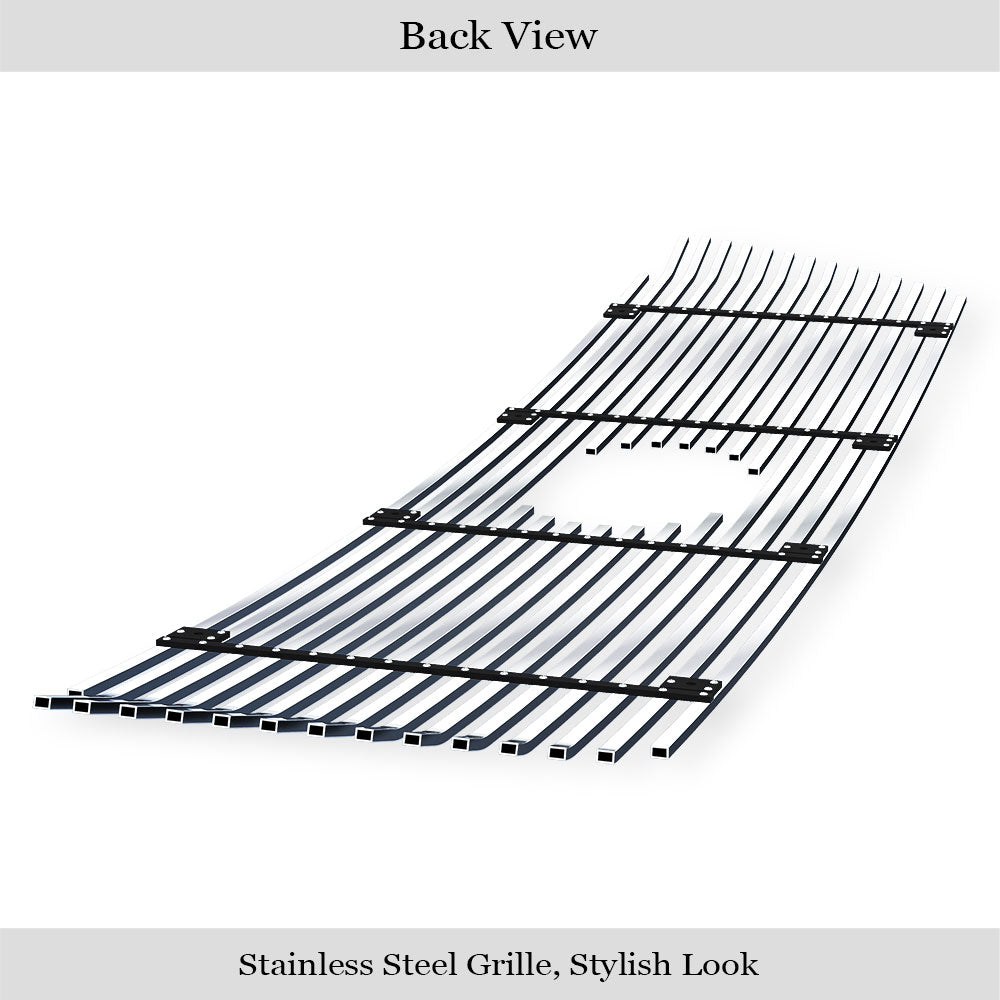 Stainless Steel Main Upper Stainless Steel Billet Grille 2010-2013 Toyota Tundra 1 PC With Logo Show GR20FFG18S