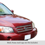Stainless Steel Main Upper Stainless Steel Billet Grille 2004-2007 Toyota Highlander not for Hybrid GR20FFH16S