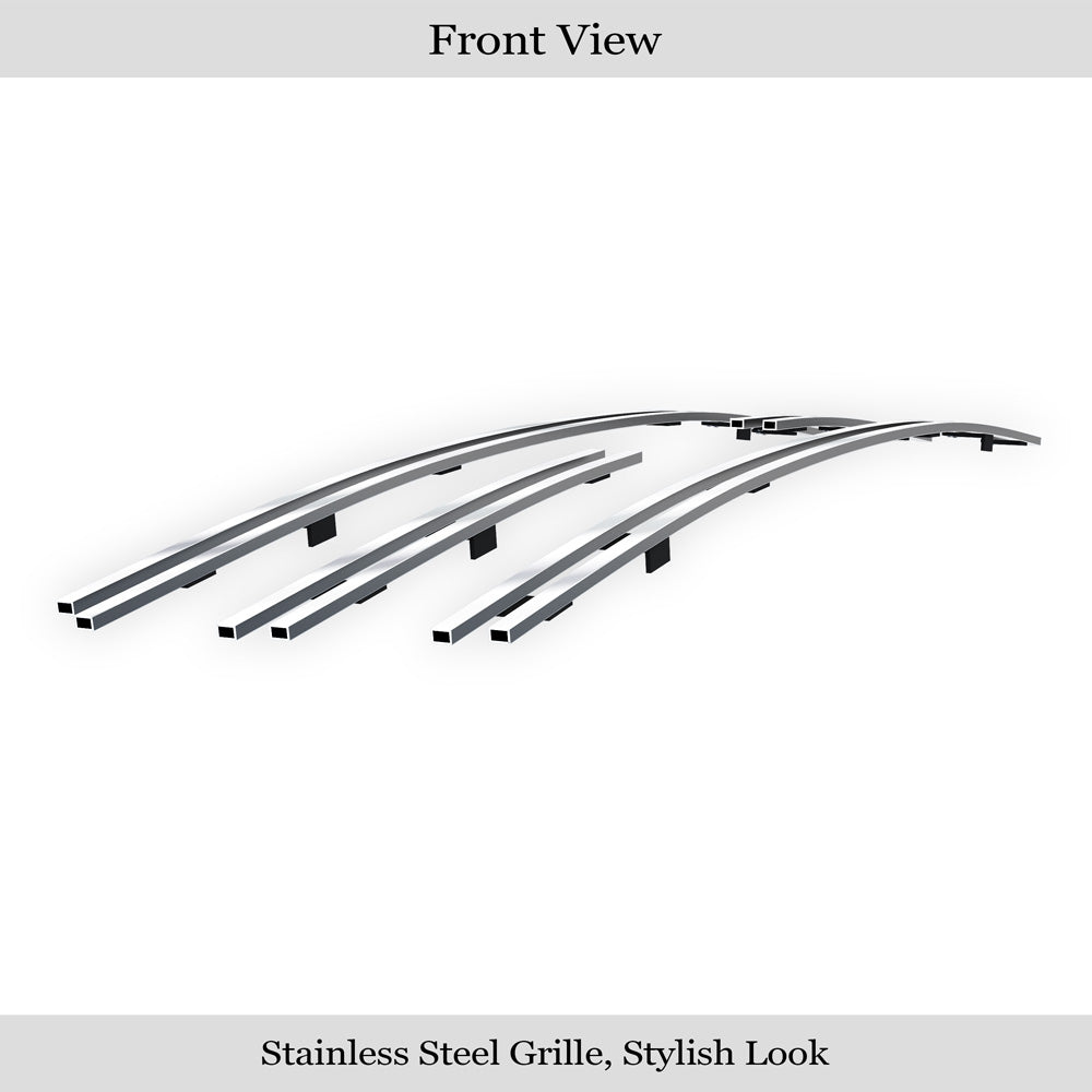 Stainless Steel Main Upper Stainless Steel Billet Grille 2004-2007 Toyota Highlander not for Hybrid GR20FFH16S