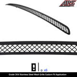 Stainless Steel Lower Bumper Black Wire Mesh Grille 2017-2025 Tesla Model 3 GR20GEB34K