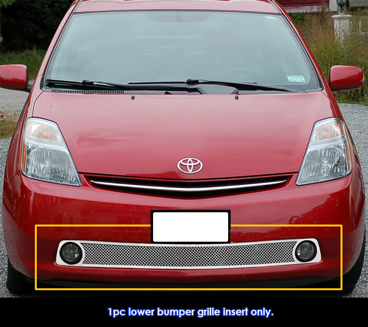 Stainless Steel Lower Bumper Mesh Grille 2006-2009 Toyota Prius With Fog Light GR20GED49T