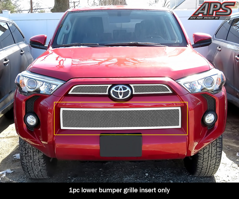 Stainless Steel Lower Bumper Mesh Grille 2014-2024 Toyota 4Runner Not For Limited Edition GR20GEI78T
