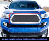Stainless Steel Main Upper Mesh Grille 2016-2017 Toyota Tacoma Not Fit With Front Sensor GR20GFC58S