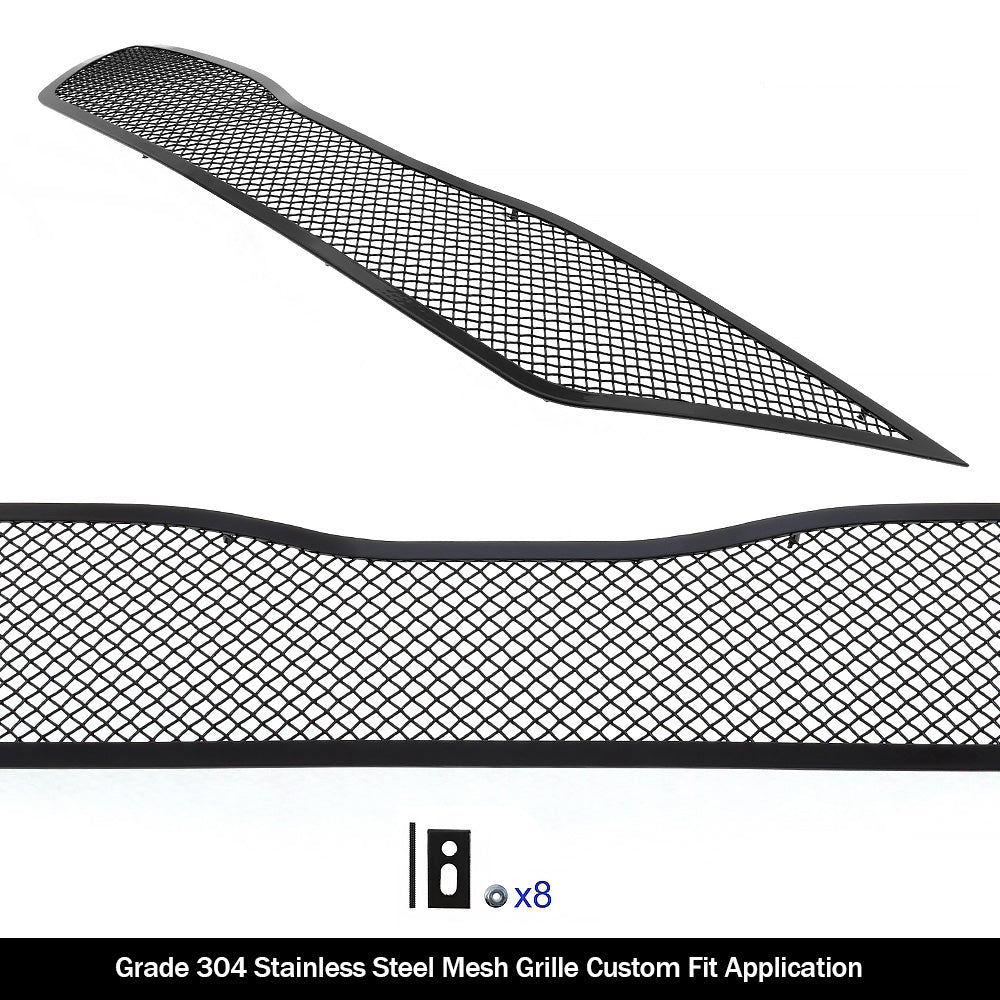 Stainless Steel Main Upper Black Wire Mesh Grille 2011-2017 Toyota Sienna SE only for honeycomb style GR20GFD99H