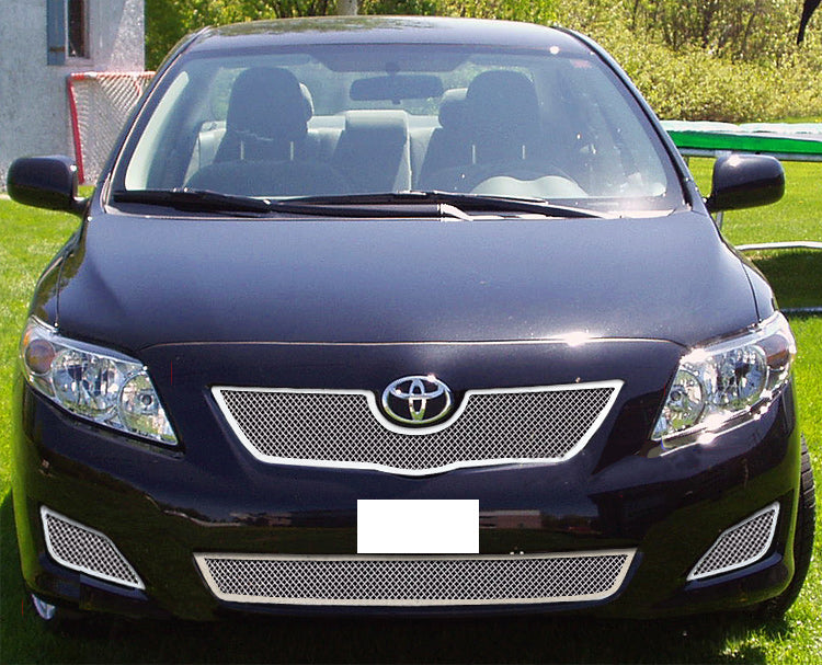 Stainless Steel Main Upper + Lower Bumper Mesh Grille 2009-2010 Toyota Corolla GR20GFF02T