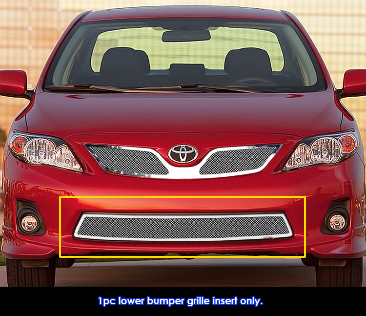 Stainless Steel Lower Bumper Mesh Grille 2011-2013 Toyota Corolla GR20GFH63T