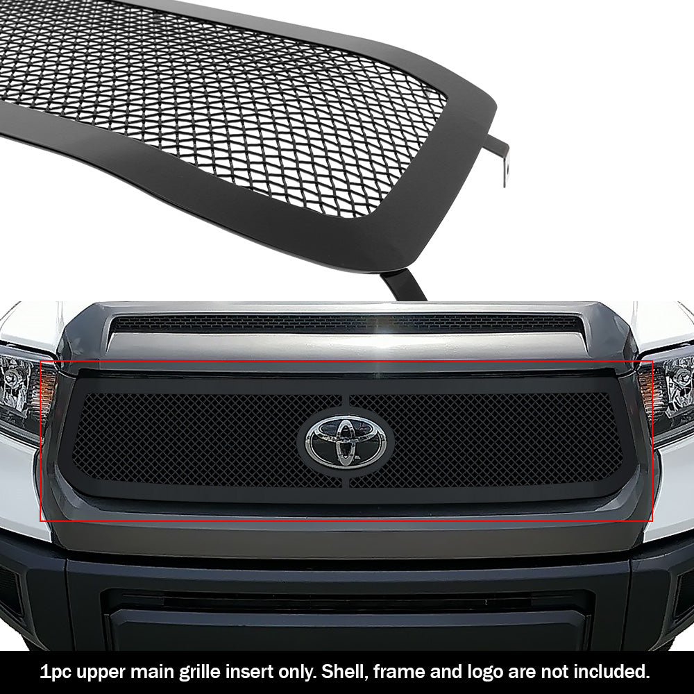 Stainless Steel Main Upper Black Wire Mesh Grille 2018-2019 Toyota Tundra with front sensor TSS GR20GFJ30H