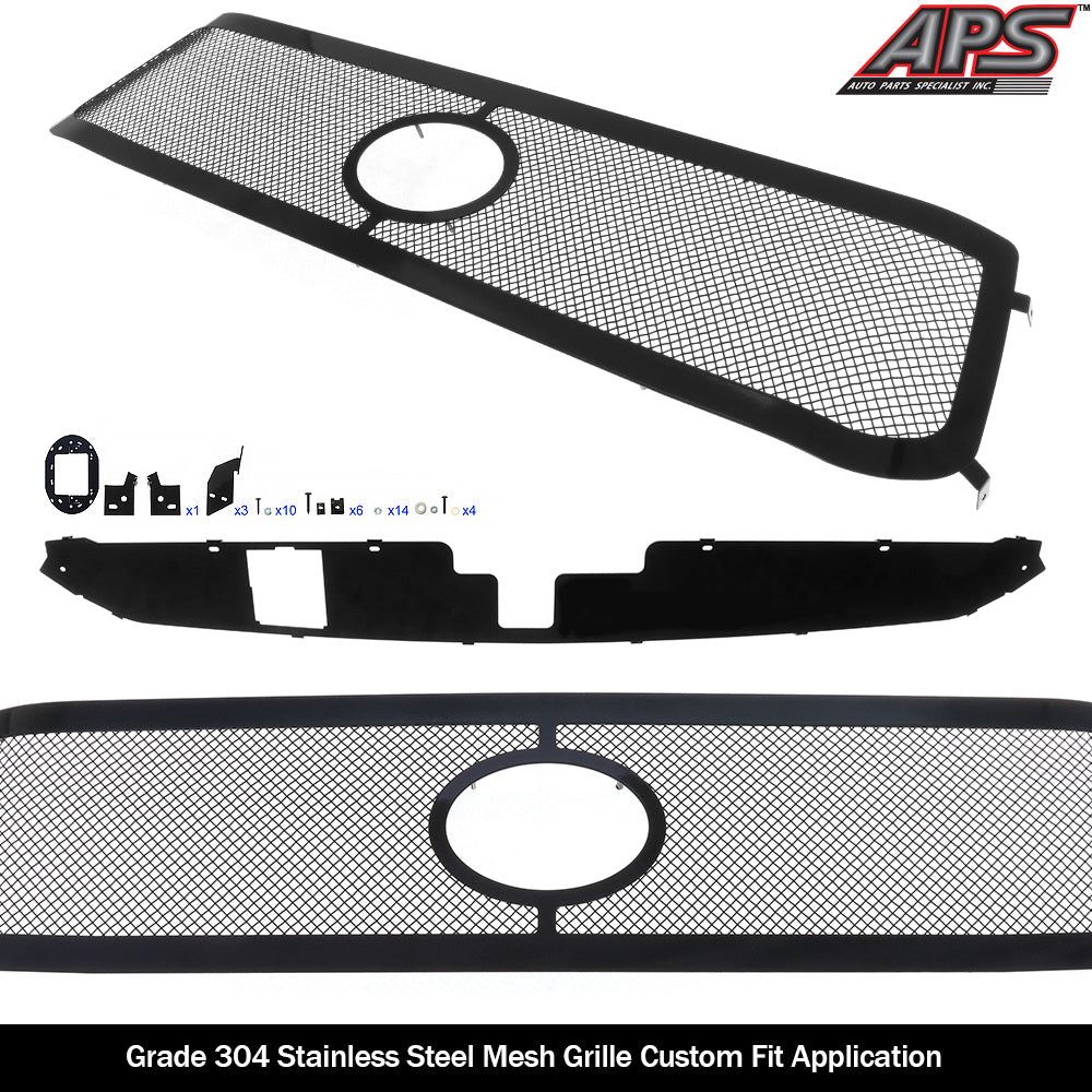 Stainless Steel Main Upper Black Wire Mesh Grille 2018-2019 Toyota Tundra with front sensor TSS GR20GFJ30H