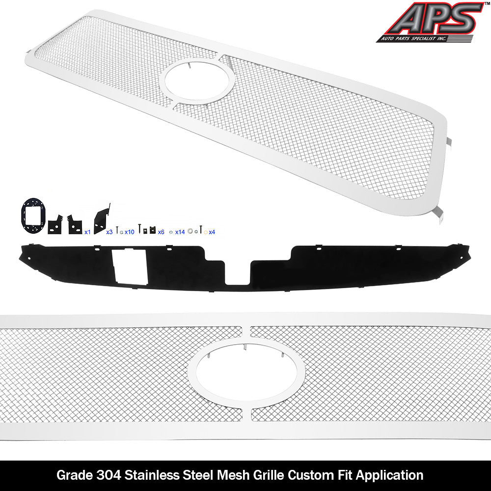 Stainless Steel Main Upper Mesh Grille 2018-2019 Toyota Tundra with front sensor TSS GR20GFJ30T