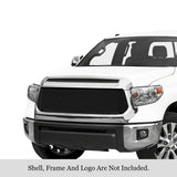 Stainless Steel Main Upper Black Stainless Steel Billet Grille 2014-2017 Toyota Tundra Not fit with front sensor behind logo GR20HEI85J