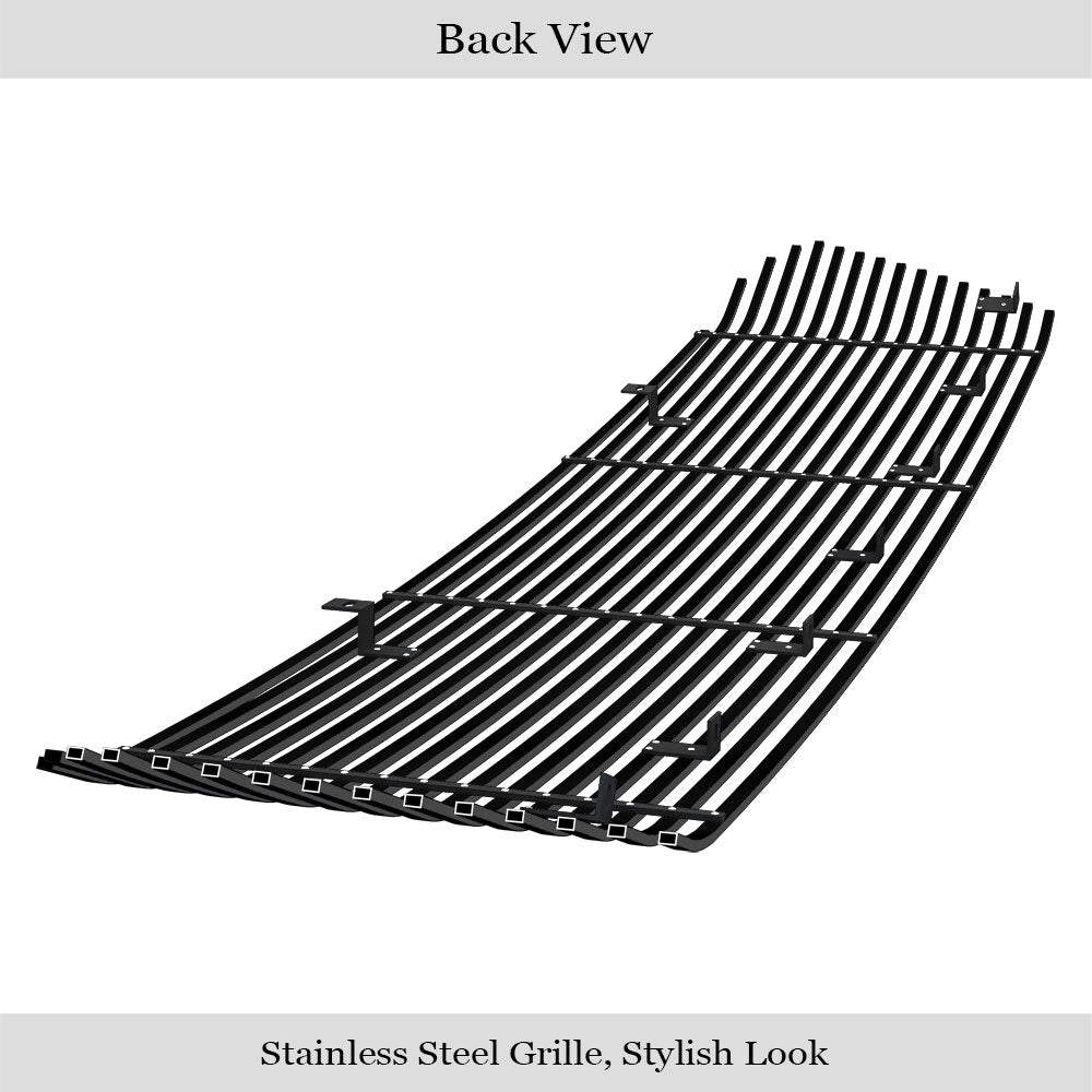 Stainless Steel Main Upper Black Stainless Steel Billet Grille 2014-2017 Toyota Tundra Not fit with front sensor behind logo GR20HEI85J