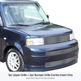 Stainless Steel Main Upper + Lower Bumper Stainless Steel Billet Grille 2003-2007 Scion XB GR20HGI77S