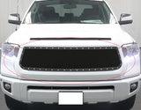 Stainless Steel Main Upper Rivet Grille 2014-2017 Toyota Tundra Not fit with front sensor behind logo GR20LEI85H