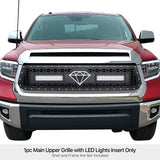 Stainless Steel Main Upper Sheet Grille 2014-2017 Toyota Tundra Not fit with front sensor behind logo GR20LEI85L