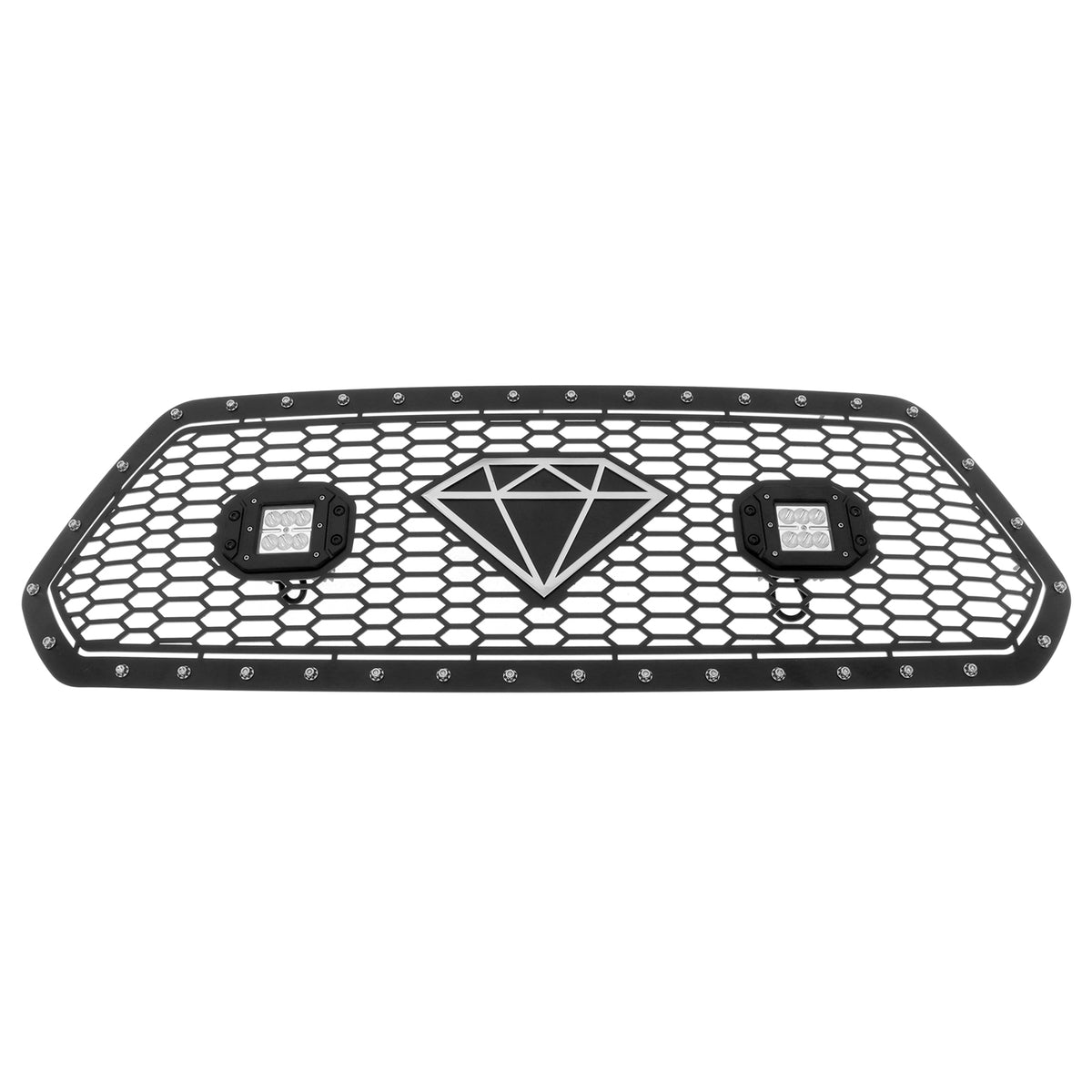 Stainless Steel Main Upper Sheet Grille 2016-2017 Toyota Tacoma Not Fit With Front Sensor GR20LFC58L