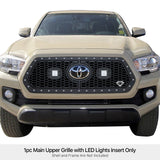 Stainless Steel Main Upper Sheet Grille 2018-2019 Toyota Tacoma with front sensor TSS GR20LFJ31L