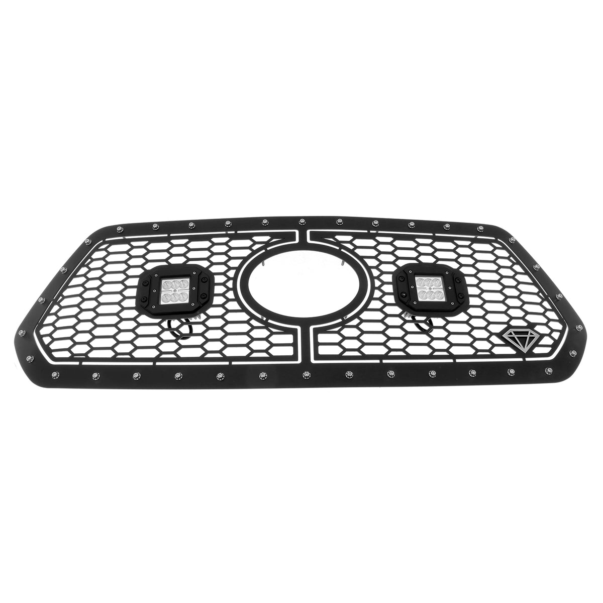 Stainless Steel Main Upper Sheet Grille 2018-2019 Toyota Tacoma with front sensor TSS GR20LFJ31L