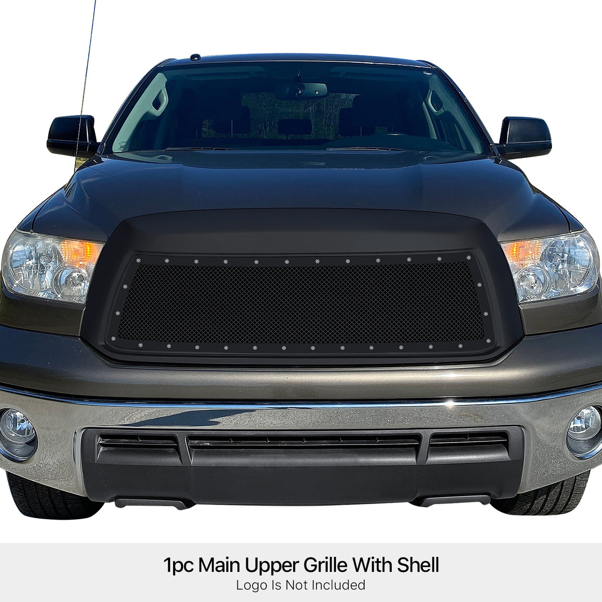 PE + Stainless Steel Main Upper Package Grille 2010-2013 Toyota Tundra 1 PC Without Logo Show GR20PFG55H