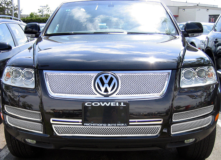 Stainless Steel Main Upper + Lower Bumper Mesh Grille 2003-2007 Volkswagen Touareg GR22GGH46T