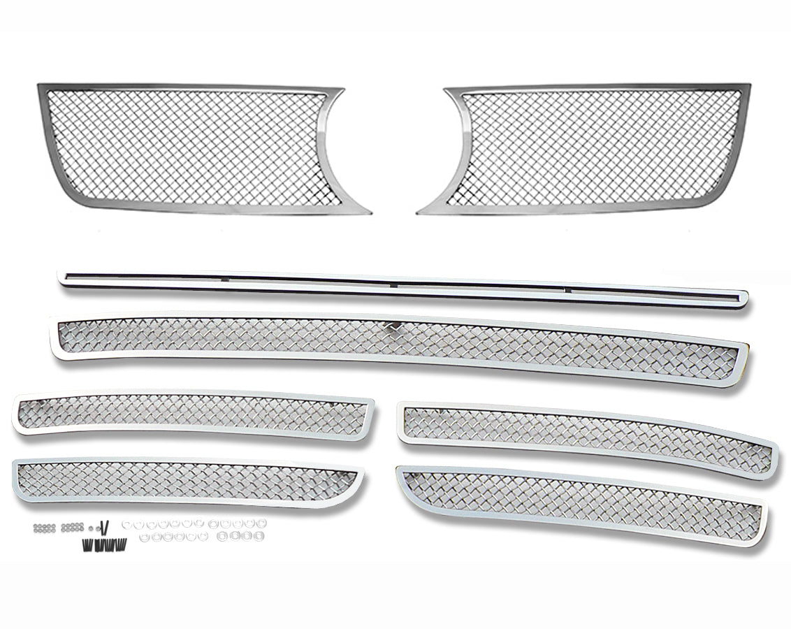 Stainless Steel Main Upper + Lower Bumper Mesh Grille 2003-2007 Volkswagen Touareg GR22GGH46T