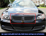Stainless Steel Main Upper Black Wire Mesh Grille 2006-2007 BMW 325I /2006-2007 BMW 330I GR23GEE26H