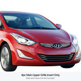 Stainless Steel Main Upper Stainless Steel Billet Grille 2012-2016 Hyundai Elantra GR25FFI47S