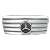 Fits 94-95 W124 CL Type Front Silver Grille ABS+Authentic Star Emblem