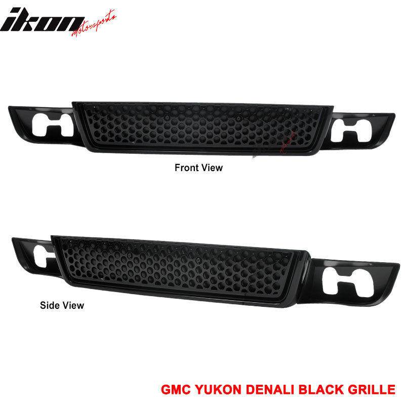 Lower Bumper Grille for GMC Yukon XL 1500 Denali 2007-2014 Sport Black ABS