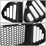 2015-2017 Ford Mustang Badgeless Honeycomb Mesh Grille - Black